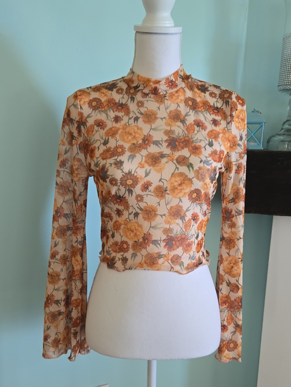 Sunflower Mesh Top S